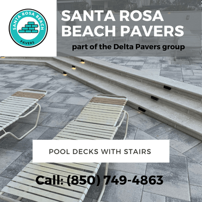 Santa Rosa Beach Pool Decks With Steps